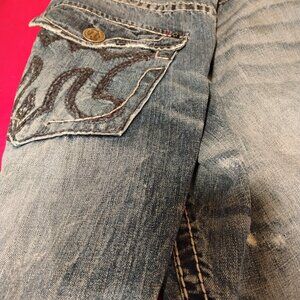 MRK DNM men's distressed jeans size 42wW 34L